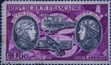 Hélène Boucher (1908-1934) a well-known French pilot in the early 1930s and Maryse Hilsz