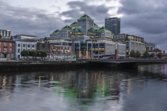 Modern building on the River Liffey, Dublin, Ireland