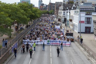 Worldwide climate strike by Fridays for Future under the motto Exit Gas - Enter Future,