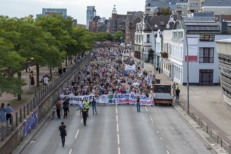 Worldwide climate strike by Fridays for Future under the motto Exit Gas - Enter Future,