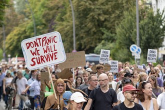 Worldwide climate strike by Fridays for Future under the motto Exit Gas - Enter Future,