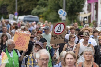 Worldwide climate strike by Fridays for Future under the motto Exit Gas - Enter Future,