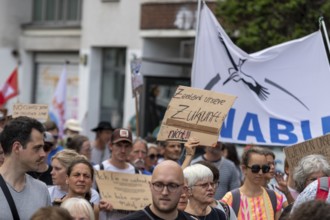 Worldwide climate strike by Fridays for Future under the motto Exit Gas - Enter Future,