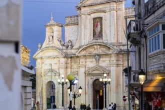 St Paul church in the evening, Rabat Mdina, Malta