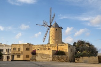 Amazing Ta Kola windmill, museum of local history, Gozo island, Malta
