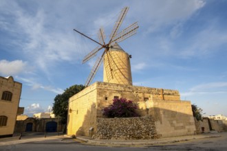 Amazing Ta Kola windmill, museum of local history, Gozo island, Malta