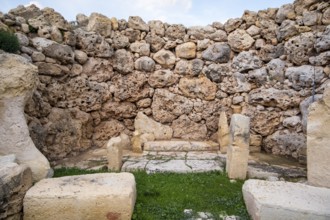 Scenic, ancient Ggantija Megalithic Temples in Gozo, Malta