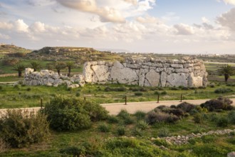 Scenic, ancient Ggantija Megalithic Temples in Gozo, Malta