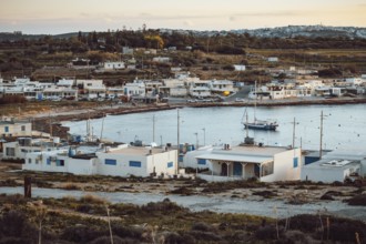 Nice view on village of L-armier by Armier bay in the northern east part of Malta