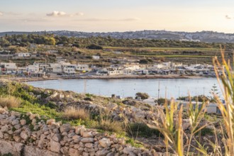 Nice view on village of L-armier by Armier bay in the northern east part of Malta