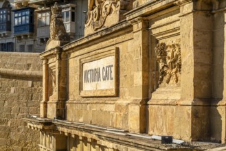 Victoria Gate, one of the entrances to La Valletta historic old town, capital city of Malta