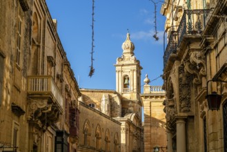 Mediterranean architecture of Mdina, next to Rabat, inland Malta