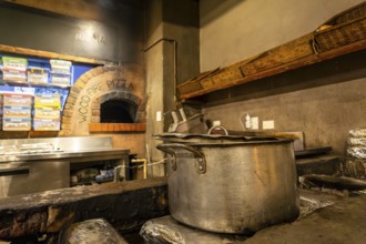 Big silver pot in South African restaurant. It's a feast for the senses. From street food to fine