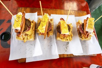 The iconic Soweto Kota — a true south african street food masterpiece. loaded with chips, eggs,