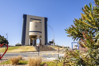 The Independence Memorial Museum in Windhoek, Namibia, honors Dr. Sam Nujoma and the country's