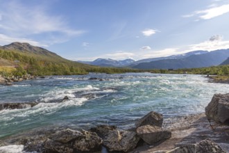 River Sjoa in Jotunheimen National Park, Tessanden, Innlandet, Norway