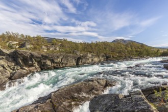 River Sjoa in Jotunheimen National Park, Tessanden, Innlandet, Norway