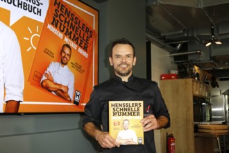 Chef Steffen Henssler at the presentation of his new cookbook HENSSLERS SCHNELLE NUMMER - mornings,