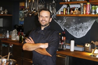 Chef Steffen Henssler at the presentation of his new cookbook HENSSLERS SCHNELLE NUMMER - mornings,