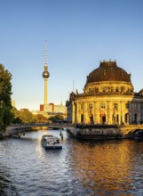 Evening sun at the Bodemuseum, Museum Island, Berlin, Germany