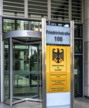 Entrance to the Federal Ministry of Health in Friedrichstraße, Berlin, Germany