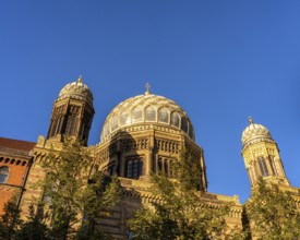 Roof of the Jewish synagogue in Oranienburger Straße, Berlin, Germany