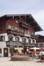 Town hall with catering, Reit im Winkl, Chiemgau, Upper Bavaria, Bavaria, Germany