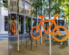 Bicycle car park, inner courtyard, Am Tacheles, Oranienburger Straße, Berlin, Germany