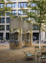 Bicycle car park, inner courtyard, Am Tacheles, Oranienburger Straße, Berlin, Germany