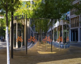 Bicycle car park, inner courtyard, Am Tacheles, Oranienburger Straße, Berlin, Germany
