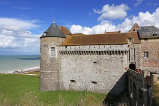 Medieval castle Dieppe, Château de Dieppe, hilltop castle, Alabaster Coast, Côte d'Albatre, Dieppe,