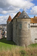 Medieval castle Dieppe, Château de Dieppe, hilltop castle, Alabaster Coast, Côte d'Albatre, Dieppe,