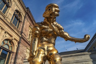 Sculpture Großer Großer Geist by Thomas Schuette at the Museum Neues Weimar in Weimar, Thuringia,