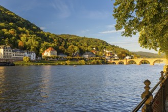Old Bridge, Nekar, River, Heidelberg, Electoral Palatinate, Baden-Württemberg, Germany