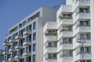 Prefabricated buildings, Berliner Straße, Charlottenburg-Wilmersdorf, Berlin, Germany