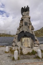 Aviation memorial, memorial to the Vaud aviator Adrien Guex 1928 at Lago della Piazza, Gotthard