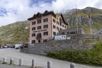 Albergo San Gottardo, hotel on the Gotthard Pass, Ticino, Switzerland