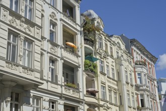 Facades, old buildings, Fuggerstraße, Schöneberg, Tempelhof-Schöenberg, Berlin, Germany