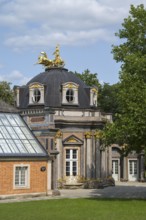 New Palace, Temple of the Sun, Hermitage, Bayreuth, Upper Franconia, Franconia, Bavaria, Germany