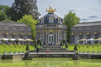 Water basin upper grotto in the palace park, New Palace, Temple of the Sun, Hermitage, Bayreuth,