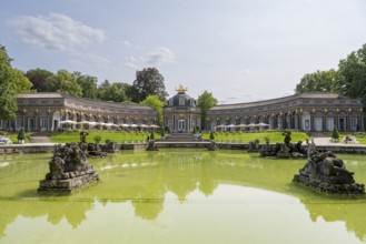 Water basin upper grotto in the palace park, New Palace, Temple of the Sun, Hermitage, Bayreuth,