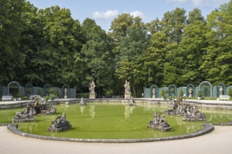 Water basin upper grotto in the palace park, New Palace, Temple of the Sun, Hermitage, Bayreuth,
