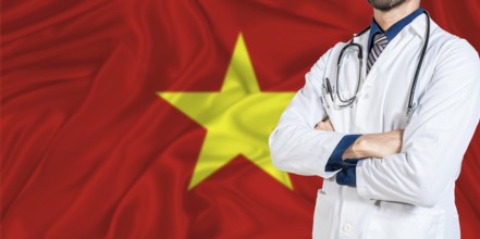 Vietnam national health system. Vietnam health and medical insurance concept