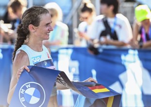 Fabienne Koenigstein best German runner with a time of 02:22:17 hours at the Berlin Marathon 2025
