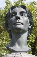 Cosima Wagner, bust, portrait bust by Arno Breker, Richard Wagner Park, on the Green Hill,