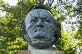 Richard Wagner, Bust, Bust portrait by Arno Breker, Richard Wagner Park, on the Green Hill,