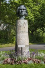 Franz Liszt, bust, portrait bust by Arno Breker, Richard Wagner Park, on the Green Hill, Bayreuth,