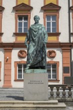Maximilian II, King of Bavaria, Statue, Old Castle, Tax Office, Bayreuth, Upper Franconia,