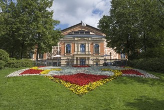 Festival Theatre, Festival Hill, on the Green Hill, Bayreuth, Upper Franconia, Franconia, Bavaria,