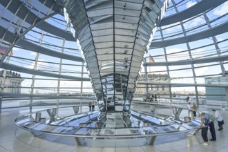 Dome on the Reichstag building, Mitte, Berlin, Germany